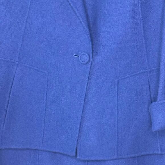 Talbots Blue Wool Shift Dress Blazer Suit Two Piece - Women’s US 14 - Picture 10 of 15